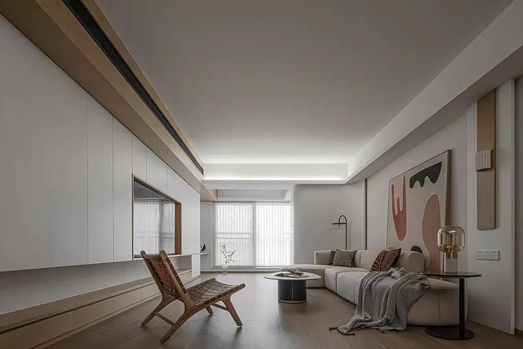 客厅有横梁,这样装才漂亮!